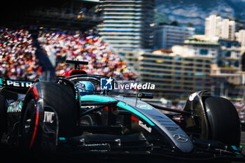 2024-05-25 - 63 RUSSELL George (gbr), Mercedes AMG F1 Team W15, action during the Formula 1 Grand Prix de Monaco 2024, 8th round of the 2024 Formula One World Championship from May 23 to 26, 2024 on the Circuit de Monaco, in Monaco - F1 - MONACO GRAND PRIX 2024 - FORMULA 1 - MOTORS