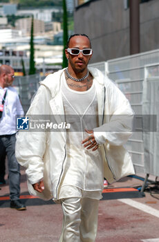 2024-05-25 - HAMILTON Lewis (gbr), Mercedes AMG F1 Team W15, portrait during the Formula 1 Grand Prix de Monaco 2024, 8th round of the 2024 Formula One World Championship from May 23 to 26, 2024 on the Circuit de Monaco, in Monaco - F1 - MONACO GRAND PRIX 2024 - FORMULA 1 - MOTORS