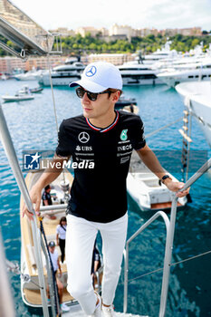 2024-05-25 - RUSSELL George (gbr), Mercedes AMG F1 Team W15, portrait during the Formula 1 Grand Prix de Monaco 2024, 8th round of the 2024 Formula One World Championship from May 23 to 26, 2024 on the Circuit de Monaco, in Monaco - F1 - MONACO GRAND PRIX 2024 - FORMULA 1 - MOTORS