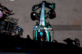 2024-05-25 - 63 RUSSELL George (gbr), Mercedes AMG F1 Team W15, action, pitlane, during the Formula 1 Grand Prix de Monaco 2024, 8th round of the 2024 Formula One World Championship from May 23 to 26, 2024 on the Circuit de Monaco, in Monaco - F1 - MONACO GRAND PRIX 2024 - FORMULA 1 - MOTORS