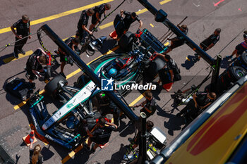 2024-05-25 - 63 RUSSELL George (gbr), Mercedes AMG F1 Team W15, action, pitlane, during the Formula 1 Grand Prix de Monaco 2024, 8th round of the 2024 Formula One World Championship from May 23 to 26, 2024 on the Circuit de Monaco, in Monaco - F1 - MONACO GRAND PRIX 2024 - FORMULA 1 - MOTORS