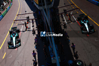 2024-05-25 - RUSSELL George (gbr), Mercedes AMG F1 Team W15,, pitlane, during the Formula 1 Grand Prix de Monaco 2024, 8th round of the 2024 Formula One World Championship from May 23 to 26, 2024 on the Circuit de Monaco, in Monaco - F1 - MONACO GRAND PRIX 2024 - FORMULA 1 - MOTORS