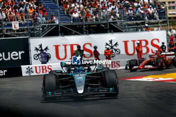 2024-05-25 - 63 RUSSELL George (gbr), Mercedes AMG F1 Team W15, action during the Formula 1 Grand Prix de Monaco 2024, 8th round of the 2024 Formula One World Championship from May 23 to 26, 2024 on the Circuit de Monaco, in Monaco - F1 - MONACO GRAND PRIX 2024 - FORMULA 1 - MOTORS