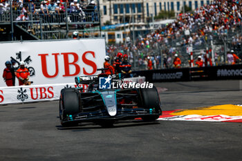 2024-05-25 - 63 RUSSELL George (gbr), Mercedes AMG F1 Team W15, action during the Formula 1 Grand Prix de Monaco 2024, 8th round of the 2024 Formula One World Championship from May 23 to 26, 2024 on the Circuit de Monaco, in Monaco - F1 - MONACO GRAND PRIX 2024 - FORMULA 1 - MOTORS