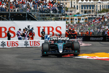 2024-05-25 - 63 RUSSELL George (gbr), Mercedes AMG F1 Team W15, action during the Formula 1 Grand Prix de Monaco 2024, 8th round of the 2024 Formula One World Championship from May 23 to 26, 2024 on the Circuit de Monaco, in Monaco - F1 - MONACO GRAND PRIX 2024 - FORMULA 1 - MOTORS