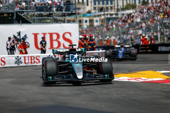 2024-05-25 - 63 RUSSELL George (gbr), Mercedes AMG F1 Team W15, action during the Formula 1 Grand Prix de Monaco 2024, 8th round of the 2024 Formula One World Championship from May 23 to 26, 2024 on the Circuit de Monaco, in Monaco - F1 - MONACO GRAND PRIX 2024 - FORMULA 1 - MOTORS