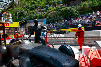 2024-05-25 - 44 HAMILTON Lewis (gbr), Mercedes AMG F1 Team W15, action during the Formula 1 Grand Prix de Monaco 2024, 8th round of the 2024 Formula One World Championship from May 23 to 26, 2024 on the Circuit de Monaco, in Monaco - F1 - MONACO GRAND PRIX 2024 - FORMULA 1 - MOTORS