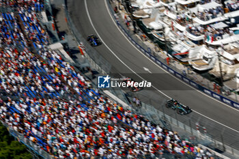 2024-05-25 - 44 HAMILTON Lewis (gbr), Mercedes AMG F1 Team W15 and 55 during the Formula 1 Grand Prix de Monaco 2024, 8th round of the 2024 Formula One World Championship from May 23 to 26, 2024 on the Circuit de Monaco, in Monaco - F1 - MONACO GRAND PRIX 2024 - FORMULA 1 - MOTORS