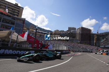 2024-05-25 - 14 ALONSO Fernando (spa), Aston Martin F1 Team AMR24, action during the Formula 1 Grand Prix de Monaco 2024, 8th round of the 2024 Formula One World Championship from May 23 to 26, 2024 on the Circuit de Monaco, in Monaco - F1 - MONACO GRAND PRIX 2024 - FORMULA 1 - MOTORS