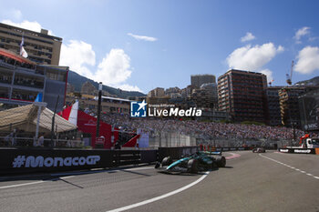 2024-05-25 - 18 STROLL Lance (can), Aston Martin F1 Team AMR24, action during the Formula 1 Grand Prix de Monaco 2024, 8th round of the 2024 Formula One World Championship from May 23 to 26, 2024 on the Circuit de Monaco, in Monaco - F1 - MONACO GRAND PRIX 2024 - FORMULA 1 - MOTORS