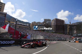 2024-05-25 - 55 SAINZ Carlos (spa), Scuderia Ferrari SF-24, action during the Formula 1 Grand Prix de Monaco 2024, 8th round of the 2024 Formula One World Championship from May 23 to 26, 2024 on the Circuit de Monaco, in Monaco - F1 - MONACO GRAND PRIX 2024 - FORMULA 1 - MOTORS