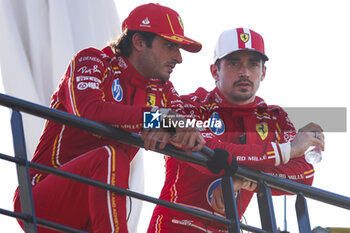 2024-05-25 - LECLERC Charles (mco), Scuderia Ferrari SF-24, portrait and SAINZ Carlos (spa), Scuderia Ferrari SF-24, portrait during the Formula 1 Grand Prix de Monaco 2024, 8th round of the 2024 Formula One World Championship from May 23 to 26, 2024 on the Circuit de Monaco, in Monaco - F1 - MONACO GRAND PRIX 2024 - FORMULA 1 - MOTORS