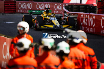 2024-05-25 - 81 PIASTRI Oscar (aus), McLaren F1 Team MCL38, action during the Formula 1 Grand Prix de Monaco 2024, 8th round of the 2024 Formula One World Championship from May 23 to 26, 2024 on the Circuit de Monaco, in Monaco - F1 - MONACO GRAND PRIX 2024 - FORMULA 1 - MOTORS