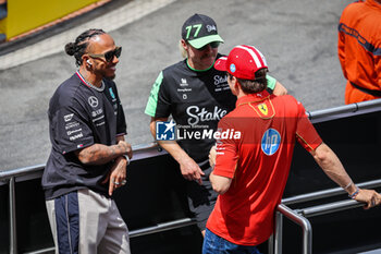 2024-05-26 - HAMILTON Lewis (gbr), Mercedes AMG F1 Team W15, BOTTAS Valtteri (fin), Stake F1 Team Kick Sauber C44, ZHOU Guanyu (chi), Stake F1 Team Kick Sauber C44, portrait during the Formula 1 Grand Prix de Monaco 2024, 8th round of the 2024 Formula One World Championship from May 23 to 26, 2024 on the Circuit de Monaco, in Monaco - F1 - MONACO GRAND PRIX 2024 - FORMULA 1 - MOTORS