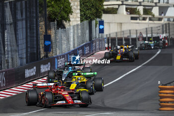 2024-05-26 - 55 SAINZ Carlos (spa), Scuderia Ferrari SF-24, action during the Formula 1 Grand Prix de Monaco 2024, 8th round of the 2024 Formula One World Championship from May 23 to 26, 2024 on the Circuit de Monaco, in Monaco - F1 - MONACO GRAND PRIX 2024 - FORMULA 1 - MOTORS