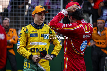 2024-05-26 - PIASTRI Oscar (aus), McLaren F1 Team MCL38 and SAINZ Carlos (spa), Scuderia Ferrari SF-24, portrait during the Formula 1 Grand Prix de Monaco 2024, 8th round of the 2024 Formula One World Championship from May 23 to 26, 2024 on the Circuit de Monaco, in Monaco - F1 - MONACO GRAND PRIX 2024 - FORMULA 1 - MOTORS