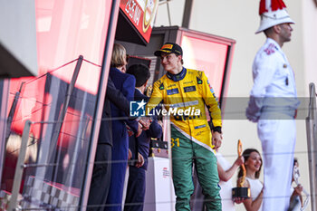 2024-05-26 - PIASTRI Oscar (aus), McLaren F1 Team MCL38 Albert II Grimaldi Prince of Monaco on podium during the Formula 1 Grand Prix de Monaco 2024, 8th round of the 2024 Formula One World Championship from May 23 to 26, 2024 on the Circuit de Monaco, in Monaco - F1 - MONACO GRAND PRIX 2024 - FORMULA 1 - MOTORS