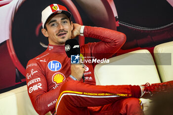 2024-05-26 - LECLERC Charles (mco), Scuderia Ferrari SF-24, portrait press conference during the Formula 1 Grand Prix de Monaco 2024, 8th round of the 2024 Formula One World Championship from May 23 to 26, 2024 on the Circuit de Monaco, in Monaco - F1 - MONACO GRAND PRIX 2024 - FORMULA 1 - MOTORS