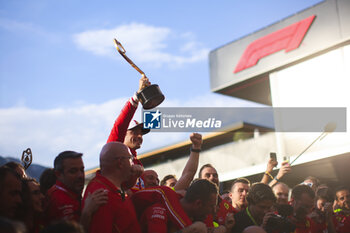 2024-05-26 - Scuderia Ferrari, team celebration, LECLERC Charles (mco), Scuderia Ferrari SF-24, portrait, victory during the Formula 1 Grand Prix de Monaco 2024, 8th round of the 2024 Formula One World Championship from May 23 to 26, 2024 on the Circuit de Monaco, in Monaco - F1 - MONACO GRAND PRIX 2024 - FORMULA 1 - MOTORS