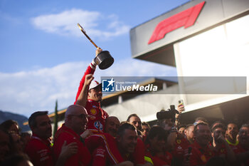 2024-05-26 - Scuderia Ferrari, team celebration, LECLERC Charles (mco), Scuderia Ferrari SF-24, portrait, victory during the Formula 1 Grand Prix de Monaco 2024, 8th round of the 2024 Formula One World Championship from May 23 to 26, 2024 on the Circuit de Monaco, in Monaco - F1 - MONACO GRAND PRIX 2024 - FORMULA 1 - MOTORS