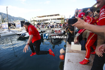 2024-05-26 - Scuderia Ferrari, team celebration, VASSEUR Frédéric (fra), Team Principal & General Manager of the Scuderia Ferrari, portrait, victory during the Formula 1 Grand Prix de Monaco 2024, 8th round of the 2024 Formula One World Championship from May 23 to 26, 2024 on the Circuit de Monaco, in Monaco - F1 - MONACO GRAND PRIX 2024 - FORMULA 1 - MOTORS