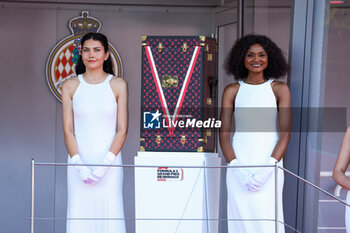 2024-05-26 - The Louis Vuitton case on the podium during the Formula 1 Grand Prix de Monaco 2024, 8th round of the 2024 Formula One World Championship from May 23 to 26, 2024 on the Circuit de Monaco, in Monaco - F1 - MONACO GRAND PRIX 2024 - FORMULA 1 - MOTORS