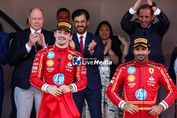 2024-05-26 - LECLERC Charles (mco), Scuderia Ferrari SF-24, SAINZ Carlos (spa), Scuderia Ferrari SF-24, portrait during the Formula 1 Grand Prix de Monaco 2024, 8th round of the 2024 Formula One World Championship from May 23 to 26, 2024 on the Circuit de Monaco, in Monaco - F1 - MONACO GRAND PRIX 2024 - FORMULA 1 - MOTORS