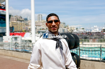 2024-05-26 - Achraf Hakimi of Morocco during the Formula 1 Grand Prix de Monaco 2024, 8th round of the 2024 Formula One World Championship from May 23 to 26, 2024 on the Circuit de Monaco, in Monaco - F1 - MONACO GRAND PRIX 2024 - FORMULA 1 - MOTORS