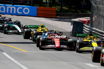 2024-05-26 - 55 SAINZ Carlos (spa), Scuderia Ferrari SF-24, action during the Formula 1 Grand Prix de Monaco 2024, 8th round of the 2024 Formula One World Championship from May 23 to 26, 2024 on the Circuit de Monaco, in Monaco - F1 - MONACO GRAND PRIX 2024 - FORMULA 1 - MOTORS