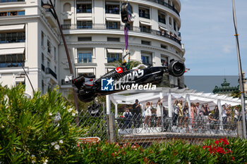 2024-05-26 - 20 MAGNUSSEN Kevin (den), Haas F1 Team VF-24 Ferrari, action during the Formula 1 Grand Prix de Monaco 2024, 8th round of the 2024 Formula One World Championship from May 23 to 26, 2024 on the Circuit de Monaco, in Monaco - F1 - MONACO GRAND PRIX 2024 - FORMULA 1 - MOTORS