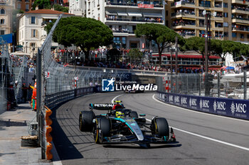 2024-05-26 - 44 HAMILTON Lewis (gbr), Mercedes AMG F1 Team W15, action during the Formula 1 Grand Prix de Monaco 2024, 8th round of the 2024 Formula One World Championship from May 23 to 26, 2024 on the Circuit de Monaco, in Monaco - F1 - MONACO GRAND PRIX 2024 - FORMULA 1 - MOTORS