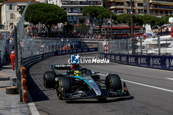 2024-05-26 - 44 HAMILTON Lewis (gbr), Mercedes AMG F1 Team W15, action during the Formula 1 Grand Prix de Monaco 2024, 8th round of the 2024 Formula One World Championship from May 23 to 26, 2024 on the Circuit de Monaco, in Monaco - F1 - MONACO GRAND PRIX 2024 - FORMULA 1 - MOTORS