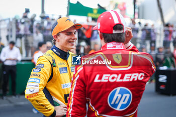 2024-05-26 - PIASTRI Oscar (aus), McLaren F1 Team MCL38, LECLERC Charles (mco), Scuderia Ferrari SF-24, portrait during the Formula 1 Grand Prix de Monaco 2024, 8th round of the 2024 Formula One World Championship from May 23 to 26, 2024 on the Circuit de Monaco, in Monaco - F1 - MONACO GRAND PRIX 2024 - FORMULA 1 - MOTORS