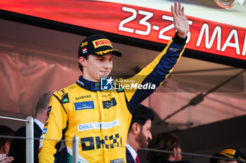 2024-05-26 - podium PIASTRI Oscar (aus), McLaren F1 Team MCL38, portrait during the Formula 1 Grand Prix de Monaco 2024, 8th round of the 2024 Formula One World Championship from May 23 to 26, 2024 on the Circuit de Monaco, in Monaco - F1 - MONACO GRAND PRIX 2024 - FORMULA 1 - MOTORS