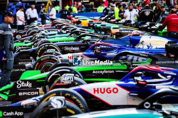 2024-05-26 - parc ferme Visa Cash App RB F1 Team, Stake F1 Team Kick Sauber, ambiance during the Formula 1 Grand Prix de Monaco 2024, 8th round of the 2024 Formula One World Championship from May 23 to 26, 2024 on the Circuit de Monaco, in Monaco - F1 - MONACO GRAND PRIX 2024 - FORMULA 1 - MOTORS