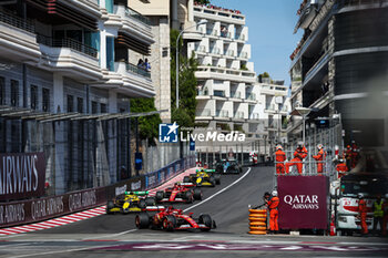 2024-05-26 - 16 LECLERC Charles (mco), Scuderia Ferrari SF-24, 81 PIASTRI Oscar (aus), McLaren F1 Team MCL38, 55 SAINZ Carlos (spa), Scuderia Ferrari SF-24, 04 NORRIS Lando (gbr), McLaren F1 Team MCL38, action during the Formula 1 Grand Prix de Monaco 2024, 8th round of the 2024 Formula One World Championship from May 23 to 26, 2024 on the Circuit de Monaco, in Monaco - F1 - MONACO GRAND PRIX 2024 - FORMULA 1 - MOTORS