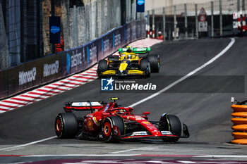 2024-05-26 - 55 SAINZ Carlos (spa), Scuderia Ferrari SF-24, 04 NORRIS Lando (gbr), McLaren F1 Team MCL38, action during the Formula 1 Grand Prix de Monaco 2024, 8th round of the 2024 Formula One World Championship from May 23 to 26, 2024 on the Circuit de Monaco, in Monaco - F1 - MONACO GRAND PRIX 2024 - FORMULA 1 - MOTORS