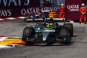 2024-05-26 - 44 HAMILTON Lewis (gbr), Mercedes AMG F1 Team W15, action during the Formula 1 Grand Prix de Monaco 2024, 8th round of the 2024 Formula One World Championship from May 23 to 26, 2024 on the Circuit de Monaco, in Monaco - F1 - MONACO GRAND PRIX 2024 - FORMULA 1 - MOTORS