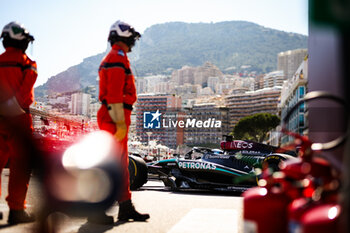 2024-05-26 - 63 RUSSELL George (gbr), Mercedes AMG F1 Team W15, action during the Formula 1 Grand Prix de Monaco 2024, 8th round of the 2024 Formula One World Championship from May 23 to 26, 2024 on the Circuit de Monaco, in Monaco - F1 - MONACO GRAND PRIX 2024 - FORMULA 1 - MOTORS