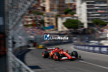 2024-05-26 - 55 SAINZ Carlos (spa), Scuderia Ferrari SF-24, action during the Formula 1 Grand Prix de Monaco 2024, 8th round of the 2024 Formula One World Championship from May 23 to 26, 2024 on the Circuit de Monaco, in Monaco - F1 - MONACO GRAND PRIX 2024 - FORMULA 1 - MOTORS