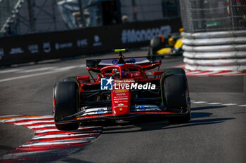 2024-05-26 - 55 SAINZ Carlos (spa), Scuderia Ferrari SF-24, action during the Formula 1 Grand Prix de Monaco 2024, 8th round of the 2024 Formula One World Championship from May 23 to 26, 2024 on the Circuit de Monaco, in Monaco - F1 - MONACO GRAND PRIX 2024 - FORMULA 1 - MOTORS