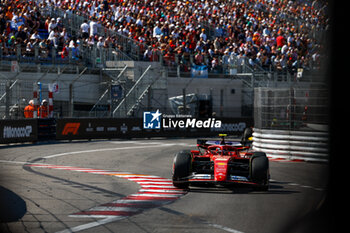 2024-05-26 - 55 SAINZ Carlos (spa), Scuderia Ferrari SF-24, action during the Formula 1 Grand Prix de Monaco 2024, 8th round of the 2024 Formula One World Championship from May 23 to 26, 2024 on the Circuit de Monaco, in Monaco - F1 - MONACO GRAND PRIX 2024 - FORMULA 1 - MOTORS