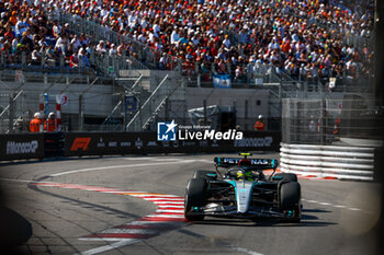 2024-05-26 - 44 HAMILTON Lewis (gbr), Mercedes AMG F1 Team W15, action during the Formula 1 Grand Prix de Monaco 2024, 8th round of the 2024 Formula One World Championship from May 23 to 26, 2024 on the Circuit de Monaco, in Monaco - F1 - MONACO GRAND PRIX 2024 - FORMULA 1 - MOTORS