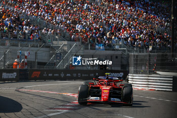 2024-05-26 - 55 SAINZ Carlos (spa), Scuderia Ferrari SF-24, action during the Formula 1 Grand Prix de Monaco 2024, 8th round of the 2024 Formula One World Championship from May 23 to 26, 2024 on the Circuit de Monaco, in Monaco - F1 - MONACO GRAND PRIX 2024 - FORMULA 1 - MOTORS