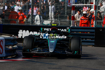 2024-05-26 - 44 HAMILTON Lewis (gbr), Mercedes AMG F1 Team W15, action during the Formula 1 Grand Prix de Monaco 2024, 8th round of the 2024 Formula One World Championship from May 23 to 26, 2024 on the Circuit de Monaco, in Monaco - F1 - MONACO GRAND PRIX 2024 - FORMULA 1 - MOTORS