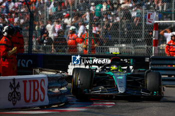 2024-05-26 - 44 HAMILTON Lewis (gbr), Mercedes AMG F1 Team W15, action during the Formula 1 Grand Prix de Monaco 2024, 8th round of the 2024 Formula One World Championship from May 23 to 26, 2024 on the Circuit de Monaco, in Monaco - F1 - MONACO GRAND PRIX 2024 - FORMULA 1 - MOTORS