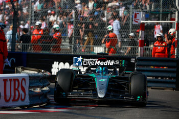 2024-05-26 - 63 RUSSELL George (gbr), Mercedes AMG F1 Team W15, action during the Formula 1 Grand Prix de Monaco 2024, 8th round of the 2024 Formula One World Championship from May 23 to 26, 2024 on the Circuit de Monaco, in Monaco - F1 - MONACO GRAND PRIX 2024 - FORMULA 1 - MOTORS