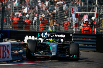 2024-05-26 - 44 HAMILTON Lewis (gbr), Mercedes AMG F1 Team W15, action during the Formula 1 Grand Prix de Monaco 2024, 8th round of the 2024 Formula One World Championship from May 23 to 26, 2024 on the Circuit de Monaco, in Monaco - F1 - MONACO GRAND PRIX 2024 - FORMULA 1 - MOTORS