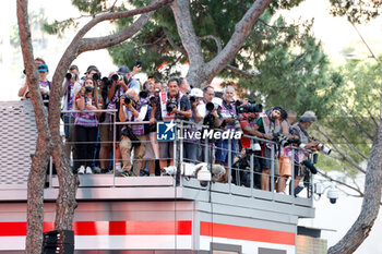 2024-05-26 - Photographer on the podium grandstand, illustration during the Formula 1 Grand Prix de Monaco 2024, 8th round of the 2024 Formula One World Championship from May 23 to 26, 2024 on the Circuit de Monaco, in Monaco - F1 - MONACO GRAND PRIX 2024 - FORMULA 1 - MOTORS