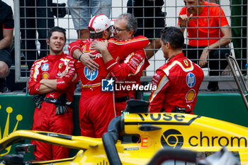 2024-05-26 - LECLERC Charles (mco), Scuderia Ferrari SF-24, portrait, celebrate his win during the Formula 1 Grand Prix de Monaco 2024, 8th round of the 2024 Formula One World Championship from May 23 to 26, 2024 on the Circuit de Monaco, in Monaco - F1 - MONACO GRAND PRIX 2024 - FORMULA 1 - MOTORS